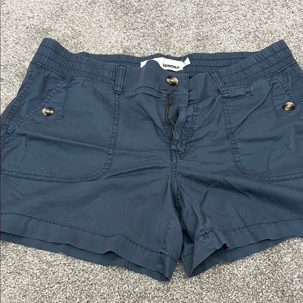Sonoma Women's Dark Blue Cargo Shorts